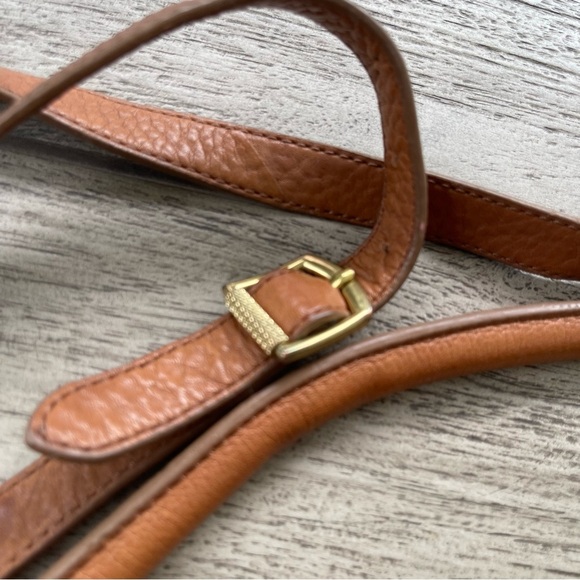 J. Crew Biennial Tan Leather Hobo Crossbody Shoulder Bag - Picture 3 of 12